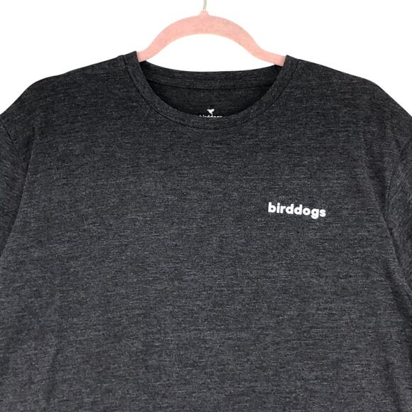 Birddogs Bird Dogs Mens Size XL T Shirt Spellout Logo Gray - Picture 2 of 16